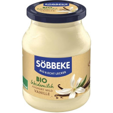 Organic Pasture Milk Yoghurt Mild Vanilla 3.8% Fat 6 x 500 g