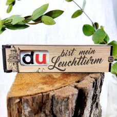 „Du bist mein Leuchtturm“ – šokoladinių batonėlių dovanų rinkinys su „Duplo“ – dovana merginai, dovana vyrui, dovanos porai, draugystė, dovanos idėja merginai, smulkūs daiktai, meilė