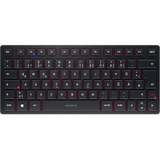Cherry KW 9200 Mini Compact Multi-Device Keyboard DE QWERTZ Black