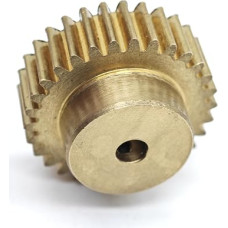Krumpliaratis, krumplis, variklio krumplis, cilindrinis, 0,6 modulio ir pakopos, dantų storis 5 mm, m, 59, varinis cilindrinis krumpliaratis, tiesus, krumplio veleno tvirtinimo detalės (9 mm skylė)