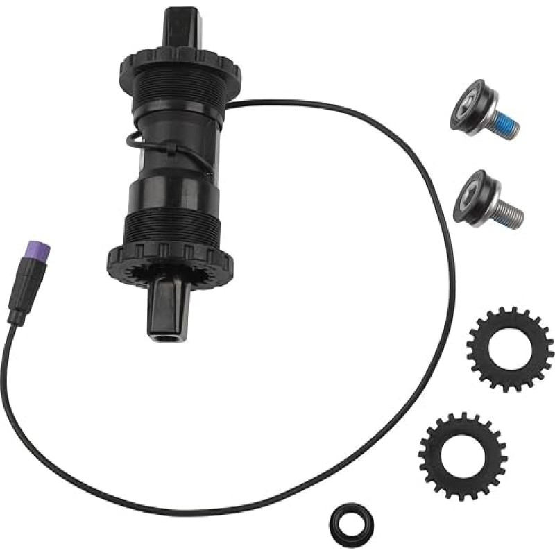 Sukimo momento jutiklis, skirtas „MidDrive“ varikliui M400 serijos, 68–70 mm centrinis PAS imituojantis sukimo momento AUX jutiklis su 6-kontaktine jungtimi, ABS metalo konstrukcija, skirta