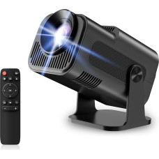 Mini Beamer, 180° Drehbar Smart Projektor 4K/1080P Unterstützt Neueste Apps WiFi 6 Bluetooth Auto Screen Trapezkorrektur Niedriges Rauschen, Ultrakurzdistanzbeamer bietet großes Bild im kleinen Raum