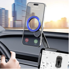 „Tesla“ telefono laikiklis, „MagSafe“ laikiklis automobiliui, universalus, turintis stipriausią magnetinę jėgą, magnetinis telefono laikiklis automobiliui, skirtas „Tesla 3/Y“ priedams, suderinamas su visais „iPhone“, „Android“ telefonais ir visais