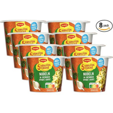MAGGI 5 Minute Terrine Pasta in Creamy Spinach Sauce, Pack of 8 (8 x 50 g)