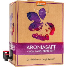 Langlebenhof Organic Aronia Juice 3 Litre Box - Demeter Direct Juice Mild