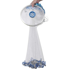Casting Net for Fishing, Portable Fishing Net, Nylon Mesh Fishing Net for Catching Fishing Net, Fishing Net, Hand Throw, Fishnets, Fish Fishing Cast Net