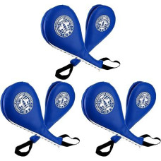 „WUWEOT“ 2 vnt. taekwondo smūgių apsaugų rinkinys, patvarios smūgių apsaugos, TKD, karatė, kovos menų smūgių taikiniai, kikbokso treniruotės, mėlynos spalvos