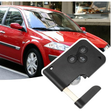 3 Button Remote Key Case for Ren-Ault Megane 2 Scenic 2 Clio 3 Laguna 2 Espace 4 Vel-satis 2001-2009 433MHz Chip PCF7947/ID46 Smartcard