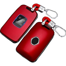 SILUOHAKE Renault Koleos Kadjar Megane Captur Espace 4 Button Key Cover Case for Renault Koleos Kadjar Megane Captur Espace 4 Button Key Cover (Red)