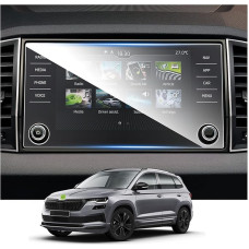 Ruiya 8 Inch Skoda Kodiaq RS 2017-2023/Karoq 2018-2024 Navigation Screen Protector Compatible with Kodiaq Karoq GPS Screen Protector 9H Scratch-Resistant Anti-Fingerprint Kodiaq Protective Film Car