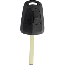 Vailikey 2 Button Car Key Remote Control Housing with Uncut Blank Blade Replacement for Vectra Zafira Corsa Meriva Astra Key Shell