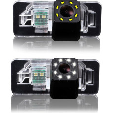 Auto Rückfahrkamera Farbkamera Einparkkamera Nachtsicht und für Rückfahrsystem Einparkhilfe - Wasserdicht & Stoßfest für X Series 1 Series 3 Series 5 Series E90 (Nr 3 mit LED-Kamera)