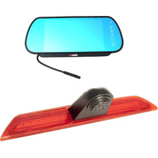 Brake Light Reversing Camera for F O R D Transit 2014-2019 with 7 Inch Clip-on Mirror Monitor