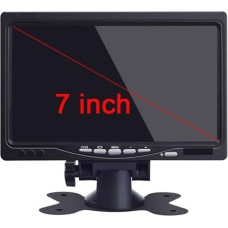 7 Inch All-Round Reversing Monitor for Reversing & Front Camera, 12-24 Volt, Camera Power Supply, Image Mirroring, 2 Video Inputs, E-Approval, Transporter, Camping, Truck, Select Series