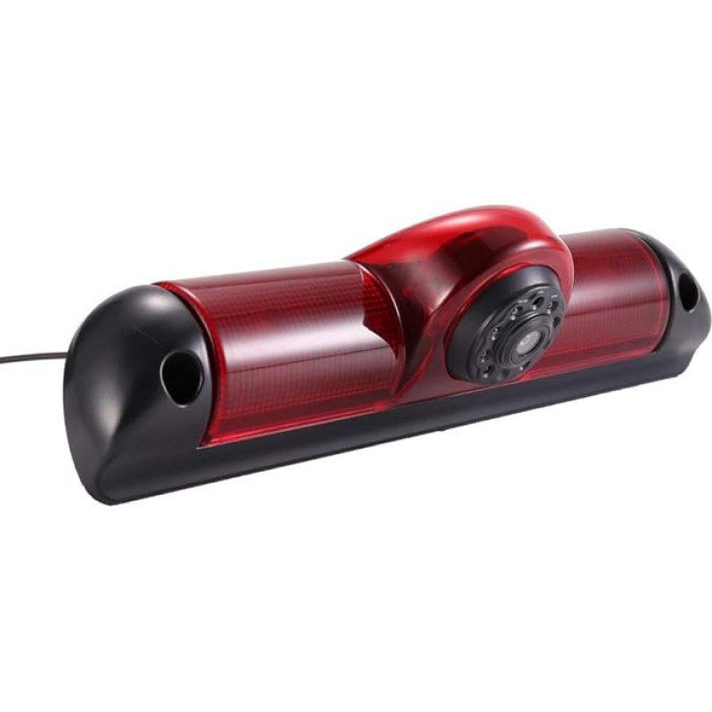 HD Transporter Reversing System Brake Light Reversing Camera Van Roof Camera Parking Camera Parking Aid with Angle Adjustable Compatible with Fiat Ducato 250 X290 Bus Box/Peugeot Boxter/Citroen Jumper