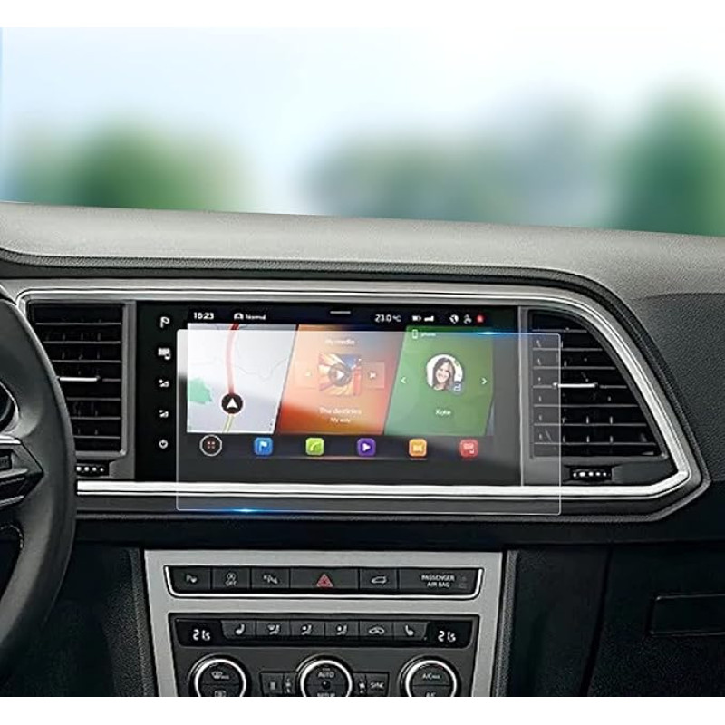 LFOTPP Media Touchscreen Protective Film for Seat Ateca 2021 - Anti-Fingerprint HD 5H Scratch-Resistant 8.25 Inch Infotainment Display