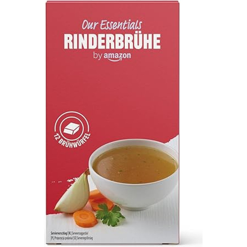 by Amazon Jautienos virimo kubeliai, 12 virimo kubelių, 120g, iš kurių galima pagaminti 6L