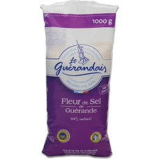 Le Guerandais - Fleur de Sel - 1000 g smulkios druskos iš Gervando, skirtos pagardinti ir rafinuoti - be priedų