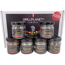 Spice Gift Set Mediterranean in Gift Packaging - Spice Mix for Grill Pan Salad and Sauces Gift Set in Top Quality without Additives
