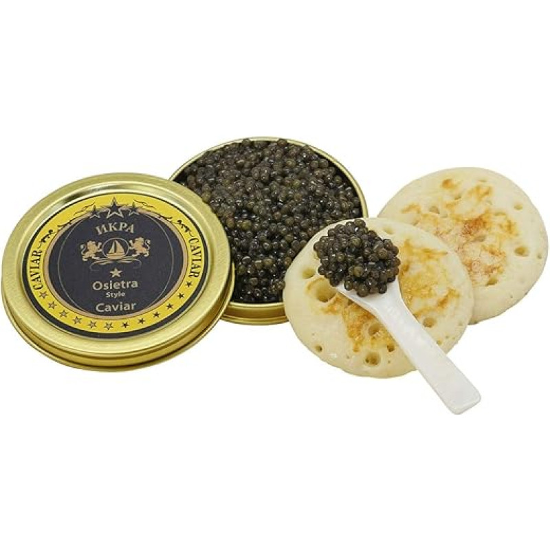 Sepehr Dad Osietra Caviar Select | Nemokama perlamutrinė šaukštelė | Veisimas ES | 50 g