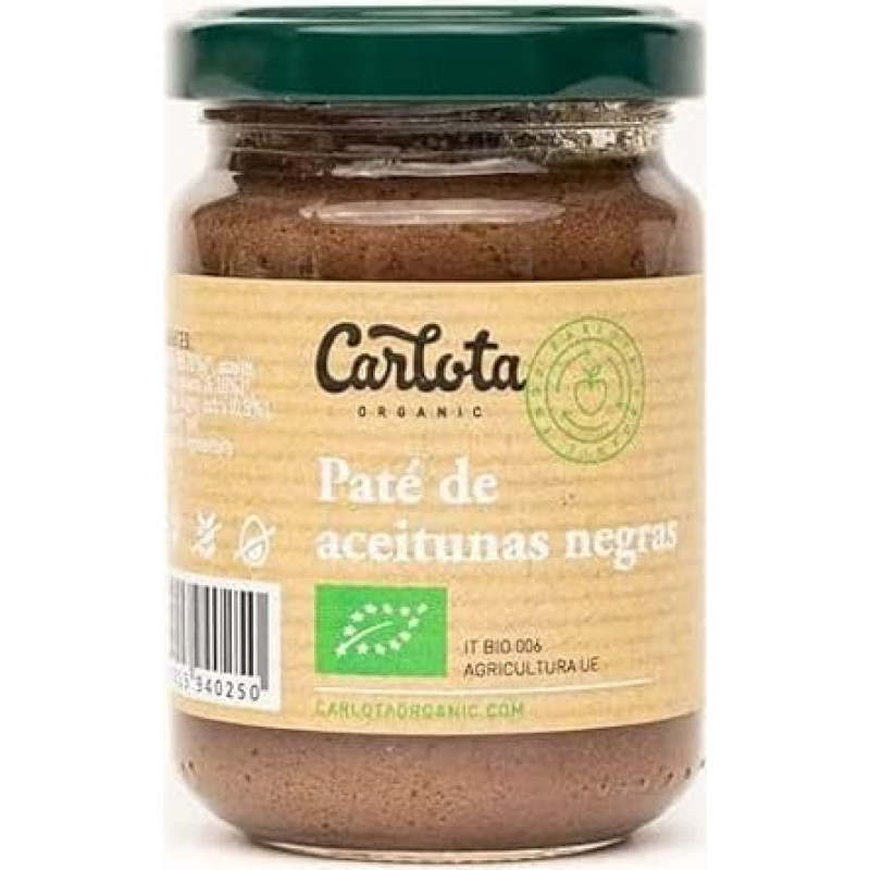 Carlota Organic Godfather De Aceitunas Negras 140 g