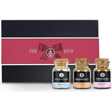 Ankerkraut Gift Set for You with Herb Salt, Wok Spice and Apple Pie, for Gift for Friends and Family, High-Quality Deluxe Box with Banderole