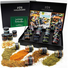 Hallingers Magical Christmas - Spices Christmas Gift Set Handmade, 12 Spices (Set) - Advent Calendar Novelties & Advent Calendar Filling | Birthday Congratulations New Home Anniversary