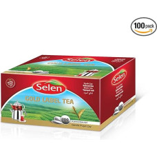Selen Gold Label Tea Pads, 100 Pads/Round Tea Bags x 3 g