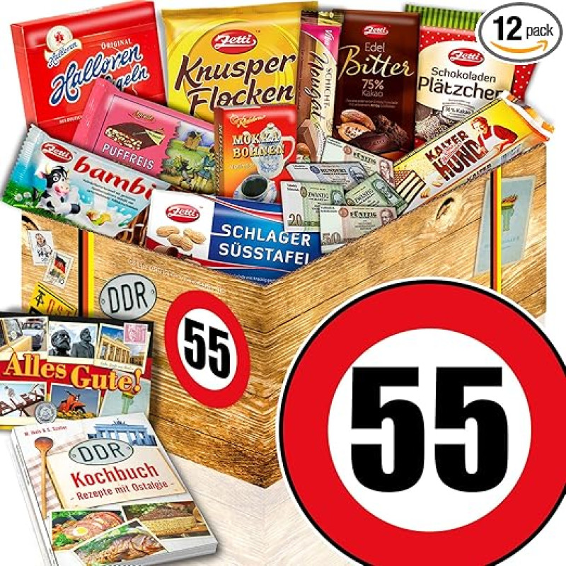 55-asis gimtadienis - DDR paketas Šokoladas - Dovanos 55-ojo gimtadienio šokoladas