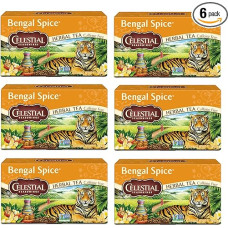 Celestial Seasonings - Bengal Spices Tea 20 Bags (Pack of 6)