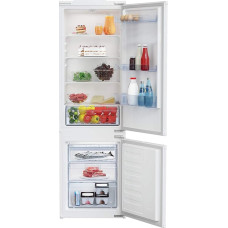 Beko BCSA285K4SN b100 Built-In Fridge/Freezer, 271 L Total Capacity, Built-In Combination, MinFrost, Tow Door Technology, 35 dB, White