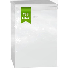 Bomann VS 2185.1 Fridge without Freezer, 133 Litre Capacity 3 Shelves, Small Fridge with Vegetable Compartment, Interchangeable Door Hinge, Quiet Table Fridge, H 84.5 x W 56 x D 57.5 cm White