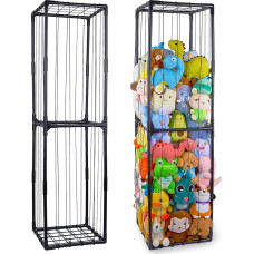 MHJY Cuddly Toy Storage Extra Large Stuffed Toy Storage Plush Toy Holder Toy Organiser Holder Toy Shelf with Elastic Band for Children's Room, Bathroom, Nursery Furniture