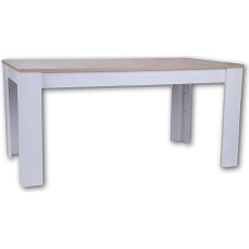 Stella Trading Romance Dining Table in San Remo & Sibiu Larch Look, Extendable Dining Room Table in Country House Style for Your Living Room and Dining Room, 160-200 x 76 x 90 cm (W x H x D)