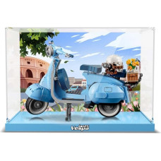 ALiquid akrilo vitrina Lego Vespa 125 (10298), 3 mm akrilo vitrina Lego 10298 (neįtrauktas tvirtinimo kaladėlių rinkinys)