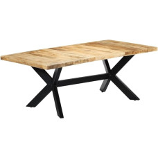 vidaXL Mango medžio masyvo valgomojo stalas Modernus valgomojo stalas Medinis stalas Virtuvės stalas Medžio masyvo stalas Valgomasis 200 x 100 x 75 cm