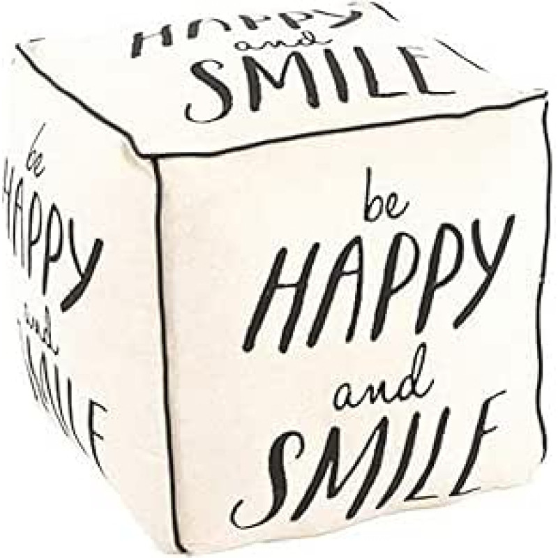 HAKU Möbel Pouf Design Vintage tekstilės audinys - Matmenys: Š. 48 cm x V. 47 cm x G. 48 cm Stilius: Pramoninis