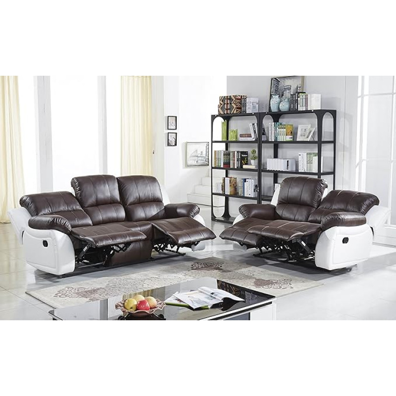 Odinės Relaxsofas poilsio kėdės 5129 Sofos 3 + 2 sofos dalis su