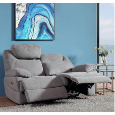 3581ee-2-M28 Elektrinė mikropluošto relaksacinė sofa-televizoriaus kėdė