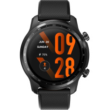 Ticwatch Pro 3 Ultra GPS Smartwatch Qualcomm SDW4100 and Mobvoi Dual Processor System Wear OS Smart Watch for Men Blood Oxygen IHB AFiB Detection Fatigue Rating 3-45 Days Battery, Black