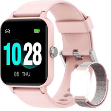 Smartwatch, Blackview R3 Fitness Tracker with 1.3 Inch HD Full Touch Screen, Women's Fitness Watch with SpO2 Heart Rate Monitor, Pedometer, Sleep Monitor, 5ATM Waterproof Watch Smart Watch for Android iOS Pink