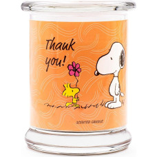 Peanuts Scented Candle in Glass | Scented Candle Thank You | Gifts for Women | Scented Candle Vanilla | Decoration for Home | Candle in Glass with High Burning Time up to 50 Hours