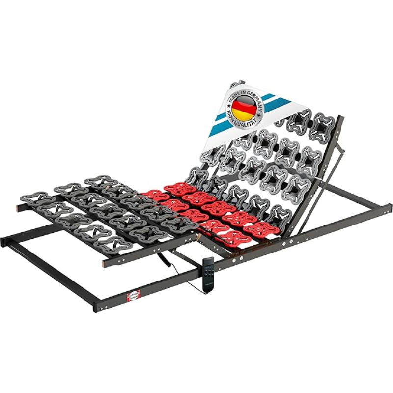 Matratzen Perfekt Terra Med T-Flex 5 zonų elektrinės plokštės variklio rėmas 80 x 200 cm 12,5 cm aukštis 200 kg keliamoji galia