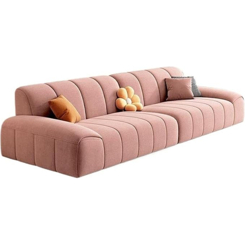 Sofos ir sofos Kreminis stilius Maža svetainė bute Šiuolaikinė paprasta sofa su katės letena Minkšta maža sofa svetainei Kampinis miegamasis Miegamojo salonas Biuras