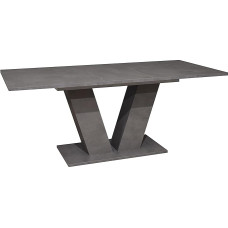 Teo/ET-V-140-180 Teo Dining Room Extendable Kitchen Table Graphite Grey Approx. 140 x 80 cm