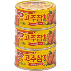Dongwon Hot Pepper Tuna 100g x 3EA Pacific Ocean Tuna Hot and Spicy Tuna