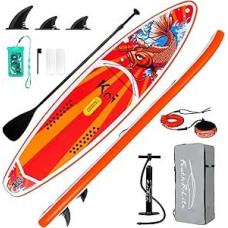FunWater Stand Up Paddling Board 320 cm & 350 cm - SUP für 2 Personen/Familien, mit completetem Zubehör, Doppellagiges PVC, anfängerfreundlich,Aufblasbares Paddle Board für Erwachsene & Einsteiger