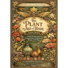 Augalas mene ir prekyboje pagal Anton Seder - meninių amatų versija su tuščiais galiniais puslapiais: A Historic Atlas of Floral Ornamentation and Decorative Design ... Leidinys, skirtas meno ir amatų projektams)