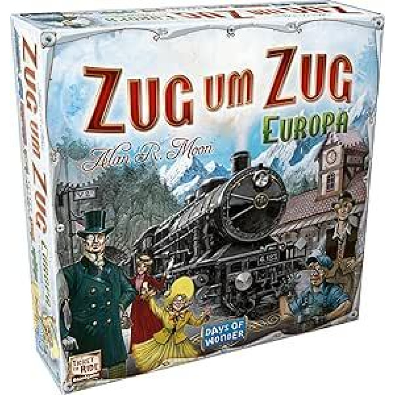Asmodee Ticket to Ride: Europe, Pagrindinis žaidimas, Šeimos žaidimas, Žaidimas vokiečių kalba