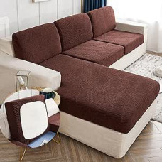 Sofos sėdynės pagalvėlės dangtelis Neperšlampamas 1 2 3 4 sėdimųjų vietų tempimo sofos sėdynės dangtelis Žakardo sofos dangtelis nugaros pagalvėlėms Sofos pagalvėlių dangteliai L formos sofos dangtelis Apsauginis dangtelis Sėdynės pagalvėlė Sofos dangteli